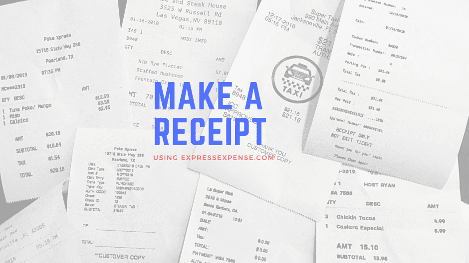 Free receipt makers online