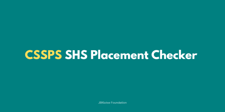 CSSPS SHS Placement Checker