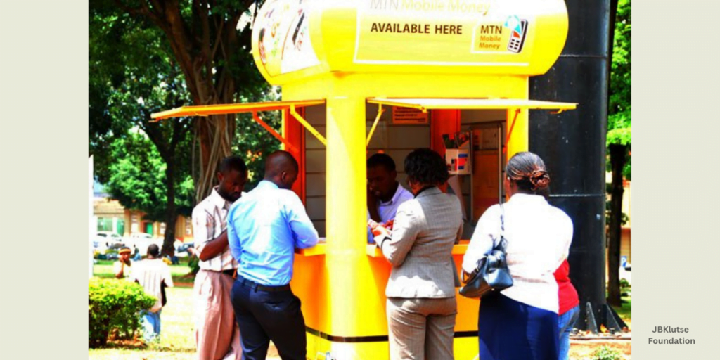 mobile money agents stall