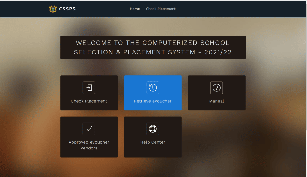 cssps homepage
