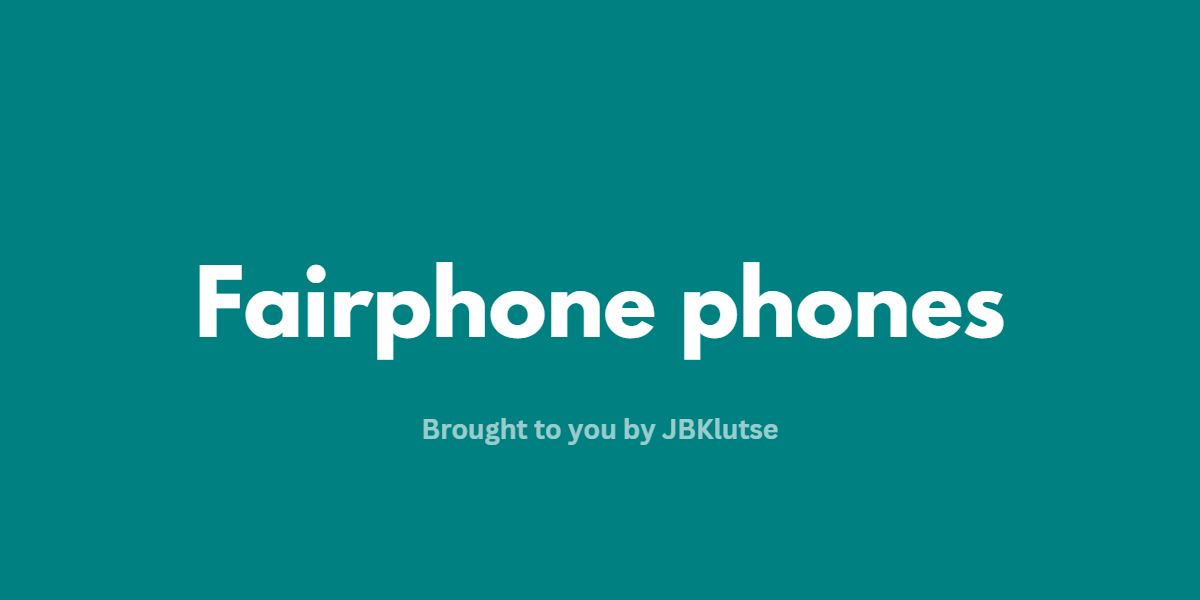 Fairphone phones