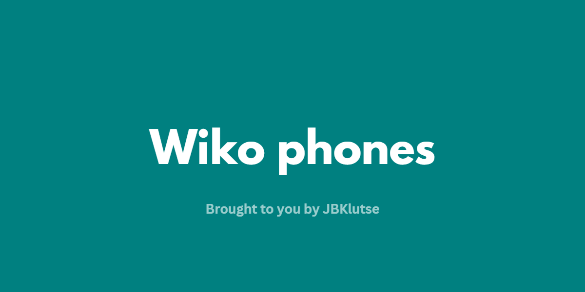 Wiko phones
