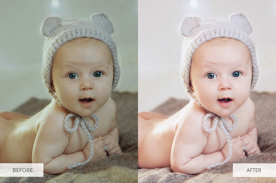 Baby Portrait Photoshop Actions Collection 
