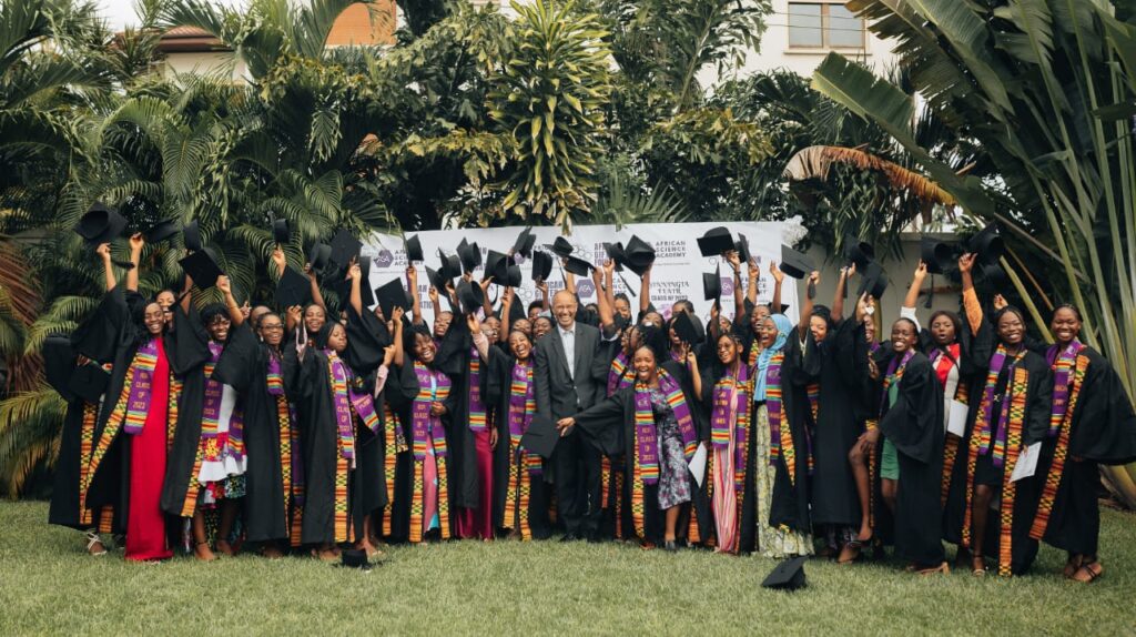 Dr. Tom Ilube CBE, the founder of ASA with the graduating class