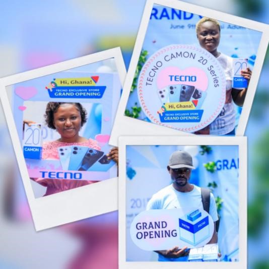 TECNO opens its latest exclusive store in  Adum market, Kumasi