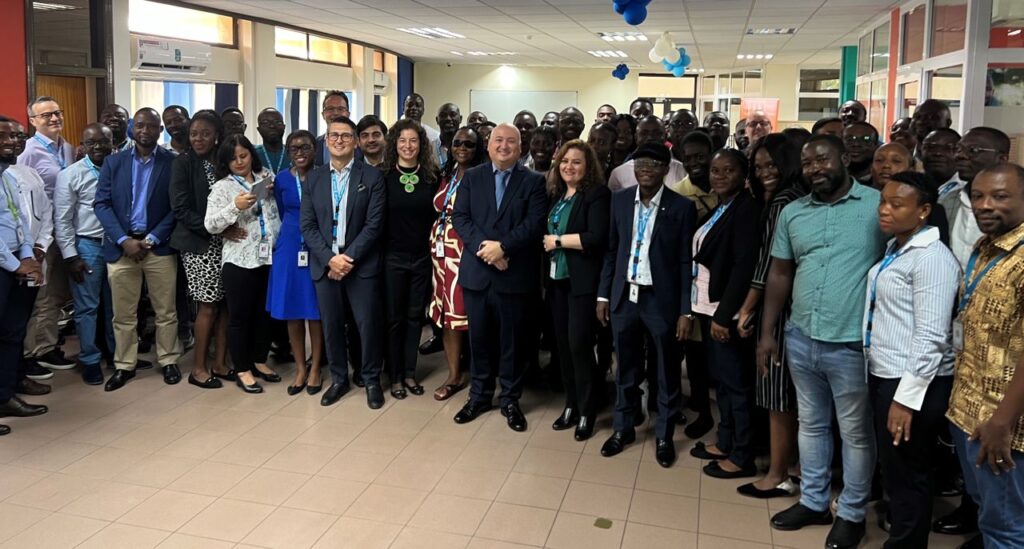 The team from Ericsson with staff of Ericsson Ghana