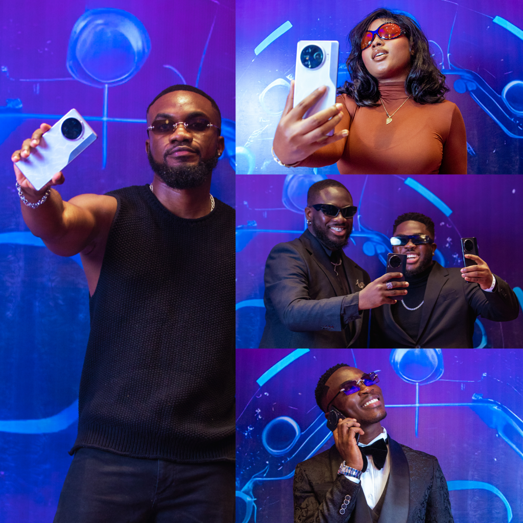 Ghanaian celebrities Mr Drew, Van Vicker, Champion Rolie unveil TECNO CAMON 30 Series in a star studded runway