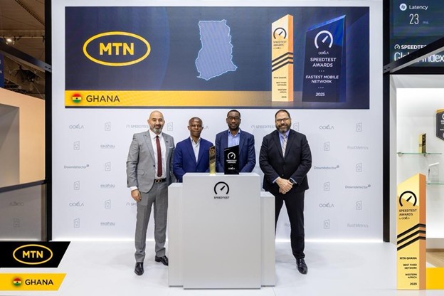 MTN Ghana sweeps OOKLA Speedest Awards at MWC 2026, named fastest mobile and best fixed network in Ghana and West Africa