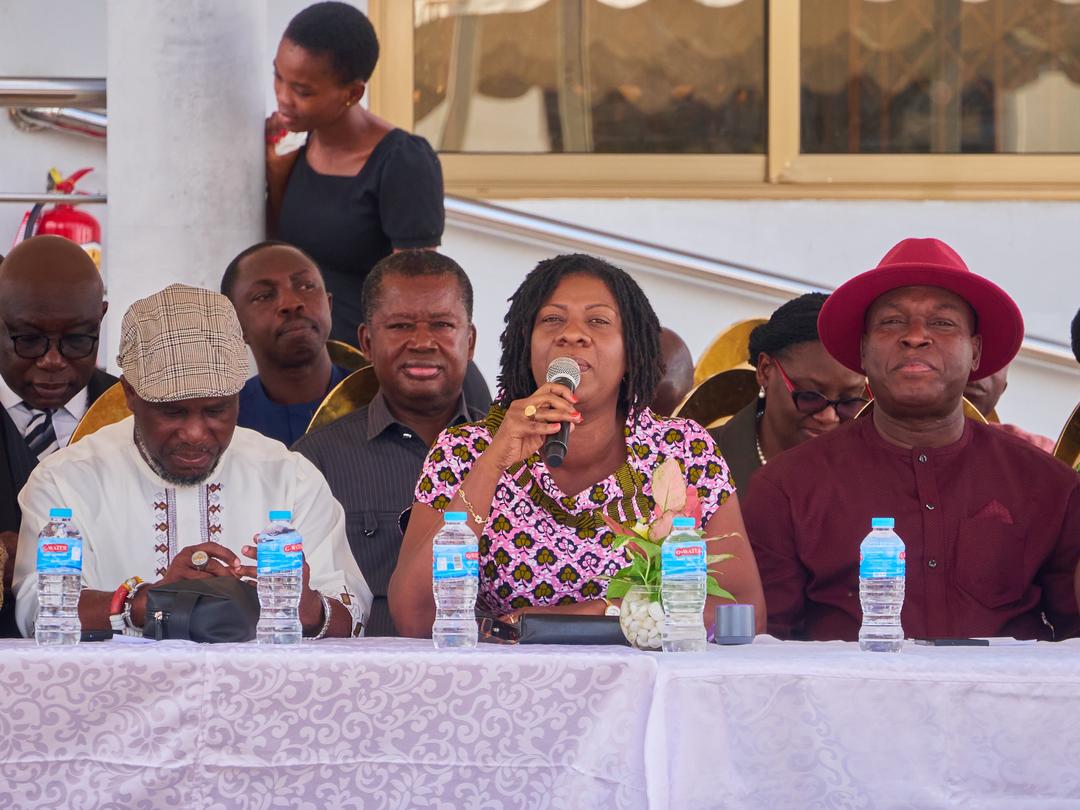 GRIDCo Board holds inaugural staff durbar, reaffirms commitment to resilience and operational excellence 3 GRIDCo Board Chairlady Kuukua Maurice Ankrah addresses staff