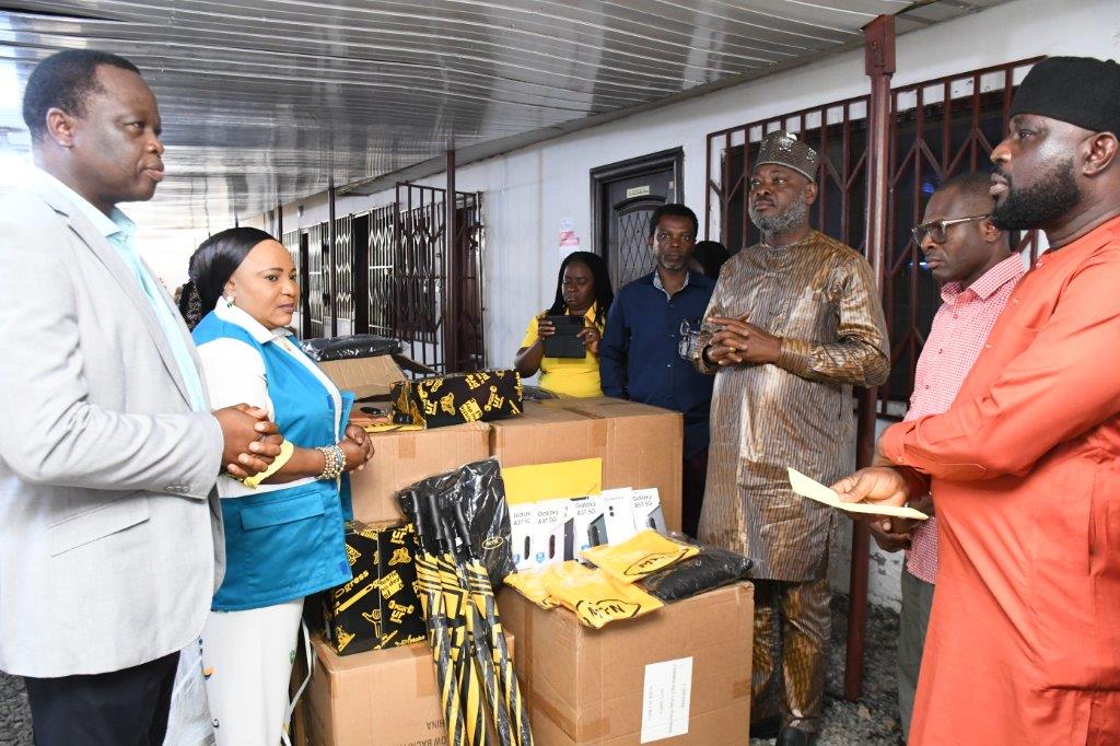 The items being donated to the Hajj Committee