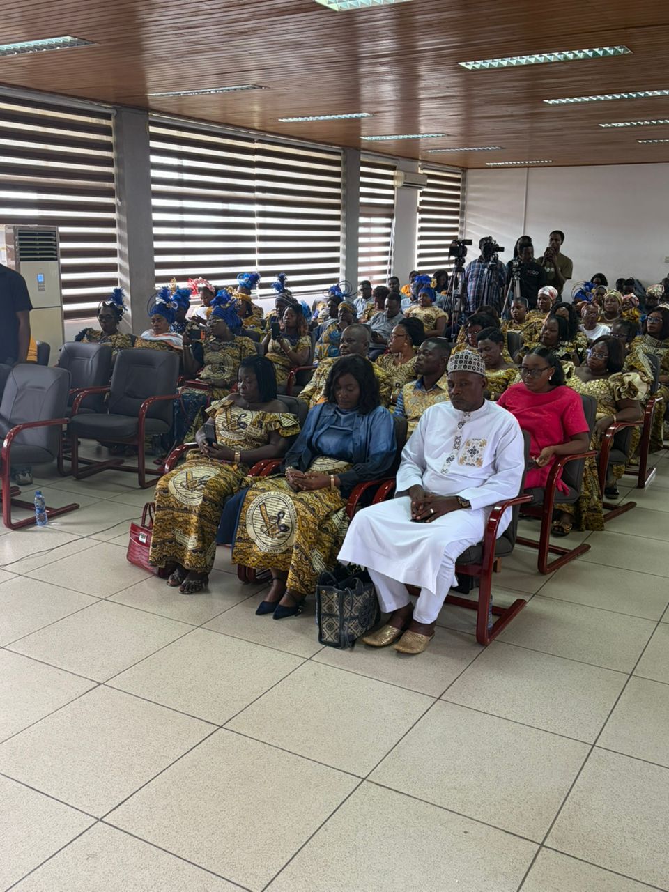 Participants from the Ghana National Tailors and Designers Association (GNTDA) in attendance at the Wo Nkɔsoɔ (Your Progre...