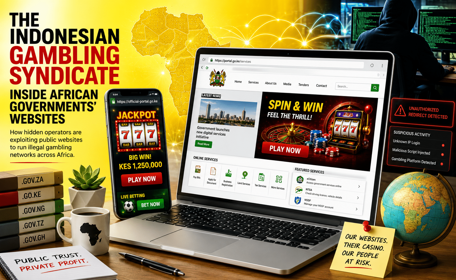Indonesian Gambling Syndicate Hacking Ghana Government Websites