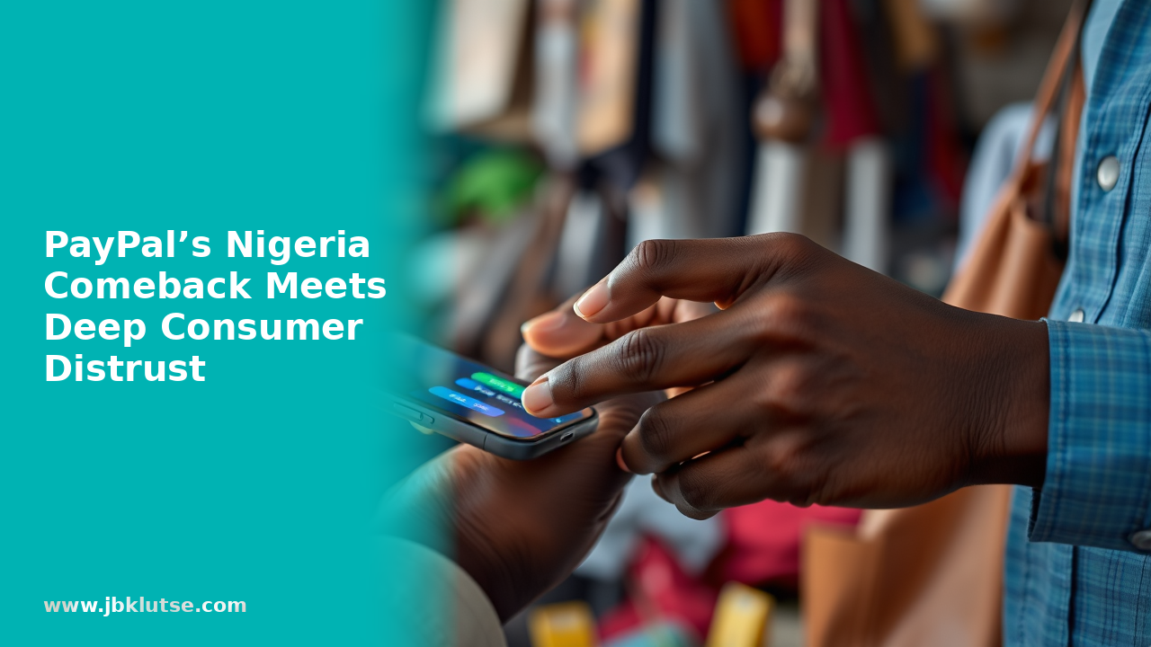 PayPal Nigeria: Why Nigerians Don't Trust Its Comeback 1 PayPal Nigeria comeback — PayPal’s Nigeria Comeback Meets Deep Consumer Distrust